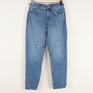 Everlane The Super Soft Relaxed Mid Indigo Blue Jeans Womens Sz 25 R